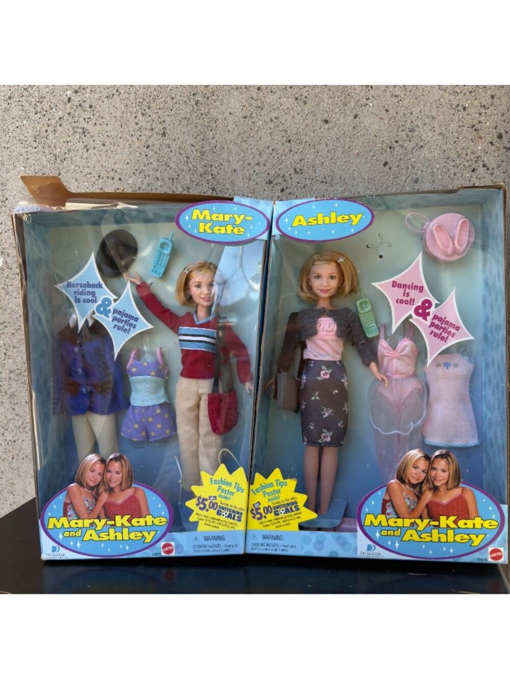 NEW Mary Kate Ashley Olsen Doll Figures Toy Mattel 1999 Full House gift set box